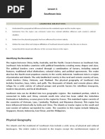 Lesson 1 Southeast Asia: Physical Geography