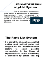 Article 6. Party List System