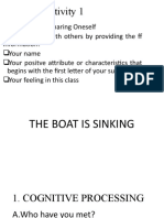 The Boat Is Sinking