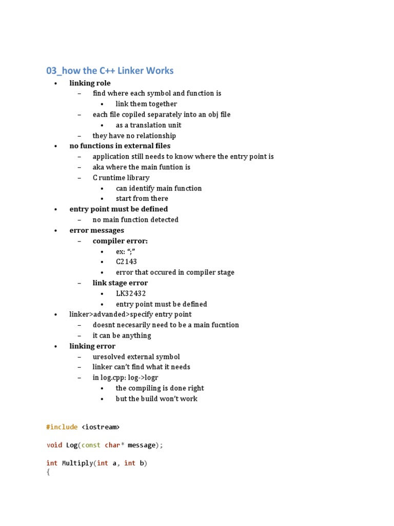 03 - How The C++ Linker Works | PDF | Library (Computing) | C++