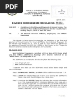 Revenue Memorandum Circular No.