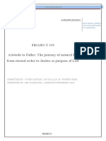 Project On: Aristotle To Fuller: The Journey of Natural Law From Eternal Order To Justice As Purpose of Law