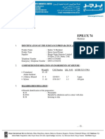 Epilux 74: Material Safety Data Sheet