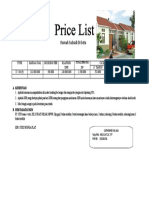 Price List Rumah