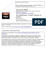 Journal of Power: To Cite This Article: Richard Jenkins (2008) : Erving Goffman: A Major Theorist of Power?, Journal of