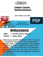 Konsep Dasar Wirausaha