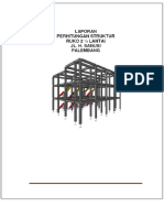 LAPORAN PERHITUNGAN STRUKTUR RUKO 2 LANTAI JL. H. SANUSI PALEMBANG - PDF