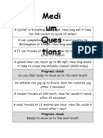 Medi Um Ques Tions: Progress Check