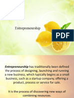 2.1 Entrepreneurship