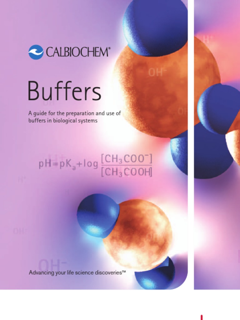 Buffers Booklet - Calbiochem | PDF | Acid Dissociation Constant | Ph