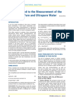 Issues Related To The Measurement of The pH-Value in Pure and Ultrapure Water