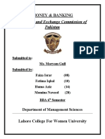 Securities and Exchange Commission of Pakistan: Money & Banking