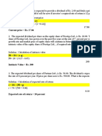 Dividend Growth Rate Calculation