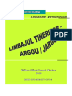 Limbajul Tinerilor-Argou Jargon