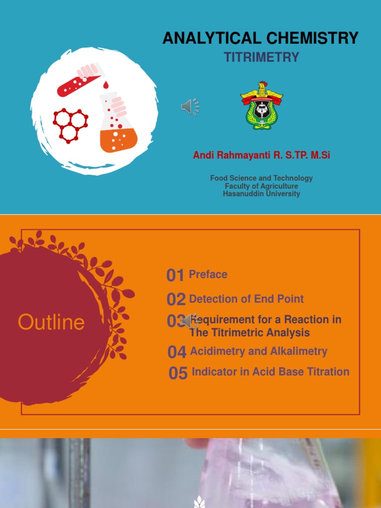 Titrimetric Analysis and Indicators | PDF | Titration | Chemistry