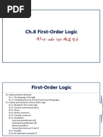 Ch.8 First-Order Logic: Firstorderlogic