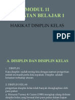 MODUL 11 KEGIATAN BELAJAR 1 HAKIKAT DISIPLIN KELAS