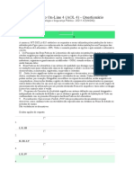 Avaliação On-Line 4 (Aol 4) - Toxicologia