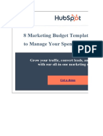HubSpot - 8 Budget Templates To Manage Your Marketing Spend