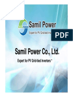 Samil Power Co., Ltd. Samil Power Co., LTD.: Expert For PV Grid-Tied Inverters