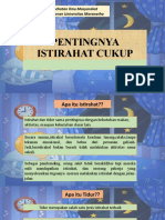 Pentingnya Istirahat'