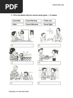 Soalan ENGLISH BI Bahasa Inggeris Tahun 2 Paper 2
