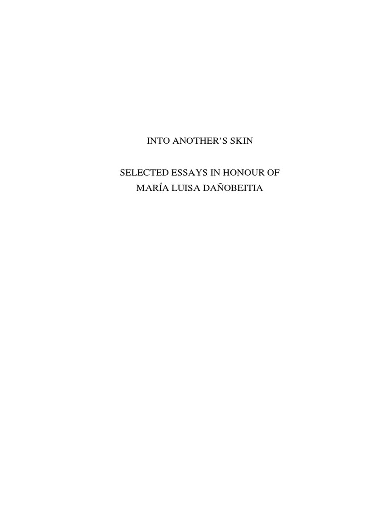 Dialnet IntoAnothersSkin 490711 | PDF