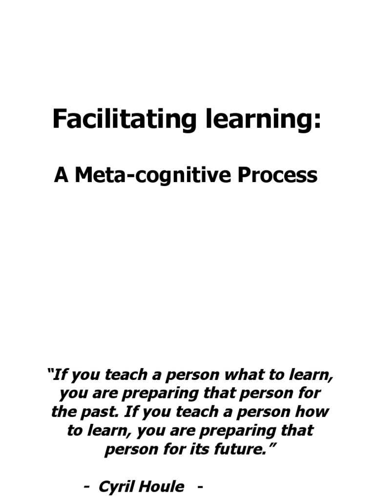 Meta-Cognitive Learning Principles | PDF | Individualized Education ...