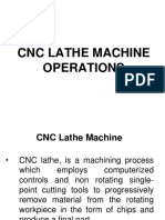 CNC Lathe Machine Operations