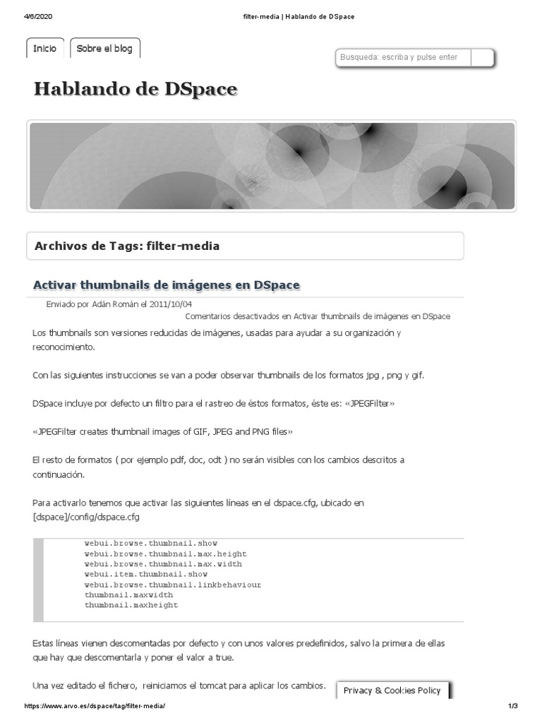 6.1 Dspace Administrador Reconocimiento Imagenes Filter Media