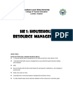Tle-Household Resource Management