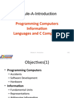 Module-A-Introduction: Programming Computers Information Languages and C Compilers