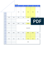 Horario Empezando El Tuesday April 13, 2021: Sab Dom Lun Mar Mie Jue Vie