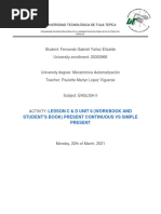 Lesson E Unit 6 (WRITING) & Lesson A Unit 7 (Vocabulary)