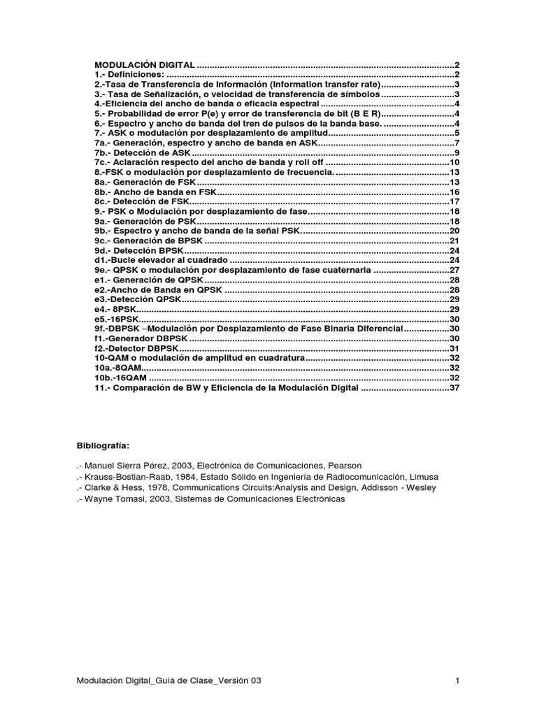Guía de Modulación Digital PSK | PDF | Filtro electronico | Decibel