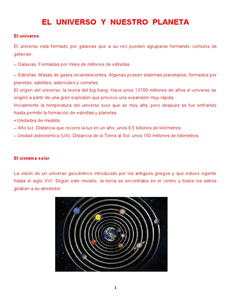 Estructura del Universo y la Tierra | PDF | Luna | Universo