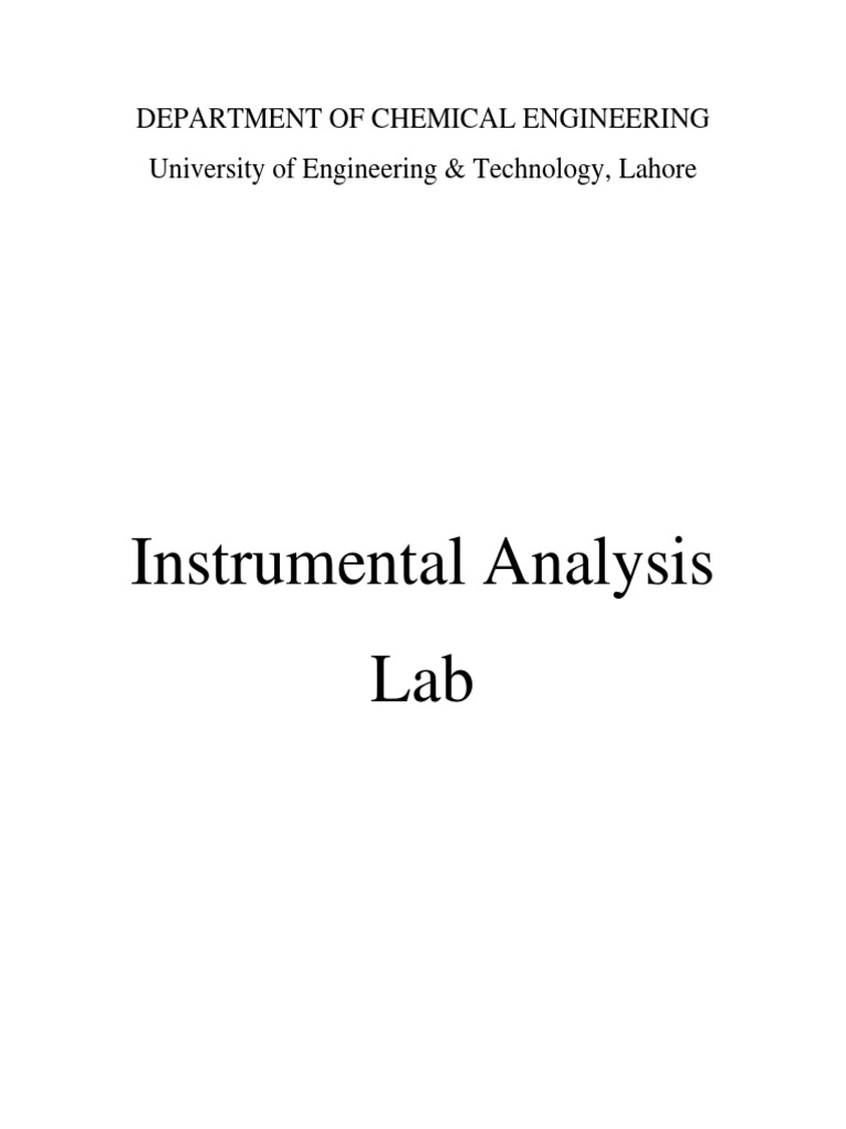 Instrumental Analysis PDF Chromatography High Performance Liquid