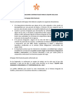 Perfiles y Obligaciones Contractuales para El Equipo Siga 2021