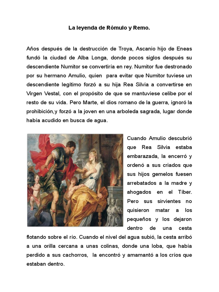 La Leyenda De Romulo Y Remo | RÓMULO Y REMO » El mito de los Romanos ...