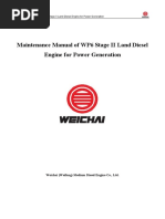 Maintenance Manual of WP6 Stage II Land Diesel Engine For Power Generation