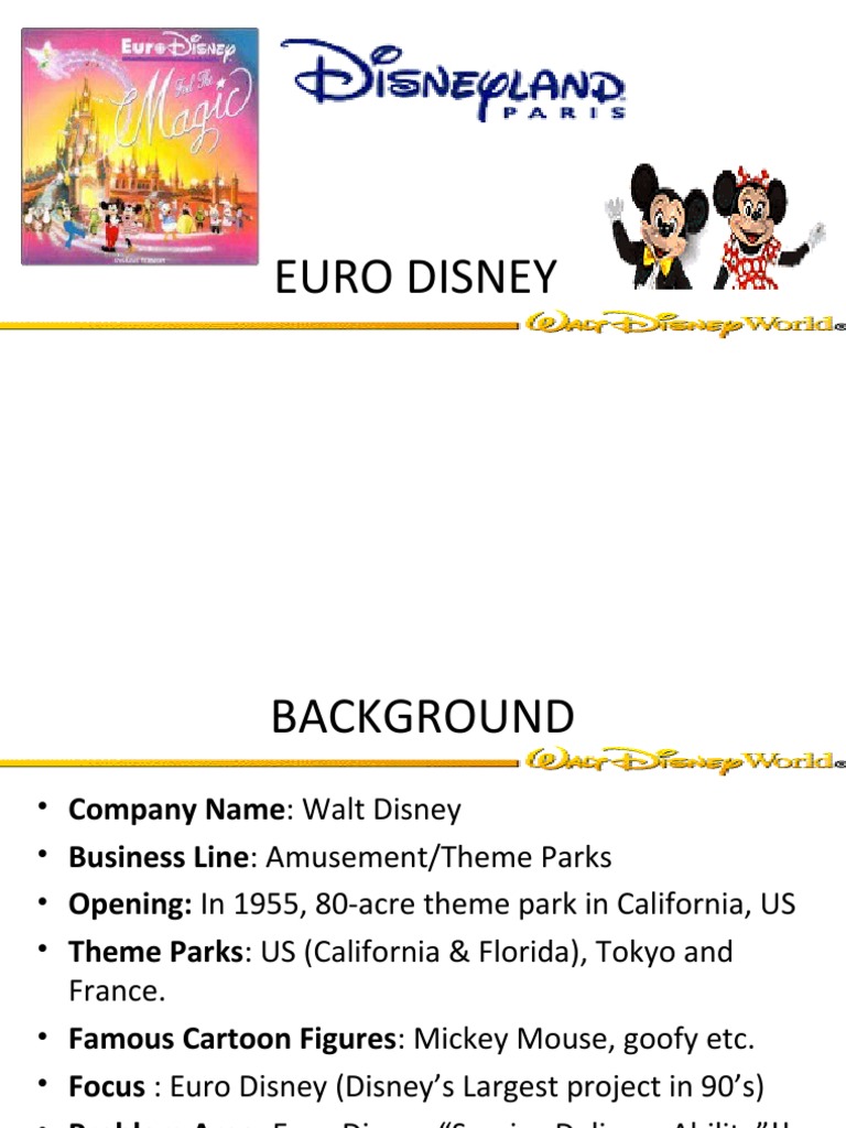 Service Marketing Case Study Euro Disney PDF Walt Disney Marketing