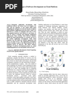 Challenges of Software Development On Cloud Platform