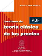 Lecciones de Teoría Clásica de Los Precios. Eduardo Bolaños