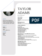 Taylor Adams Resume 2020