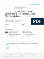 Superstition, Witchcraft and HIV Prevention in Sub-Saharan Africa: The Case of Ghana