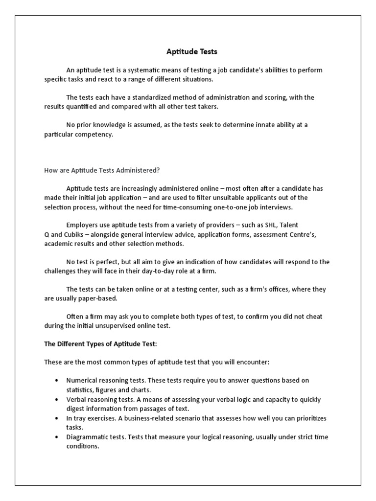 WHAT IS MEAN BY APTITUDE TEST visual data 3
