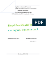 Mapa Mental Simplificación Del Trabajo