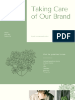 White and Green Modern Corporate Fashion Brand Guidelines Presentation