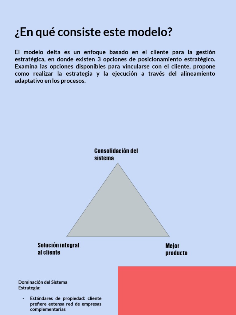 Modelo Delta | PDF | Producto (Negocio) | Cliente