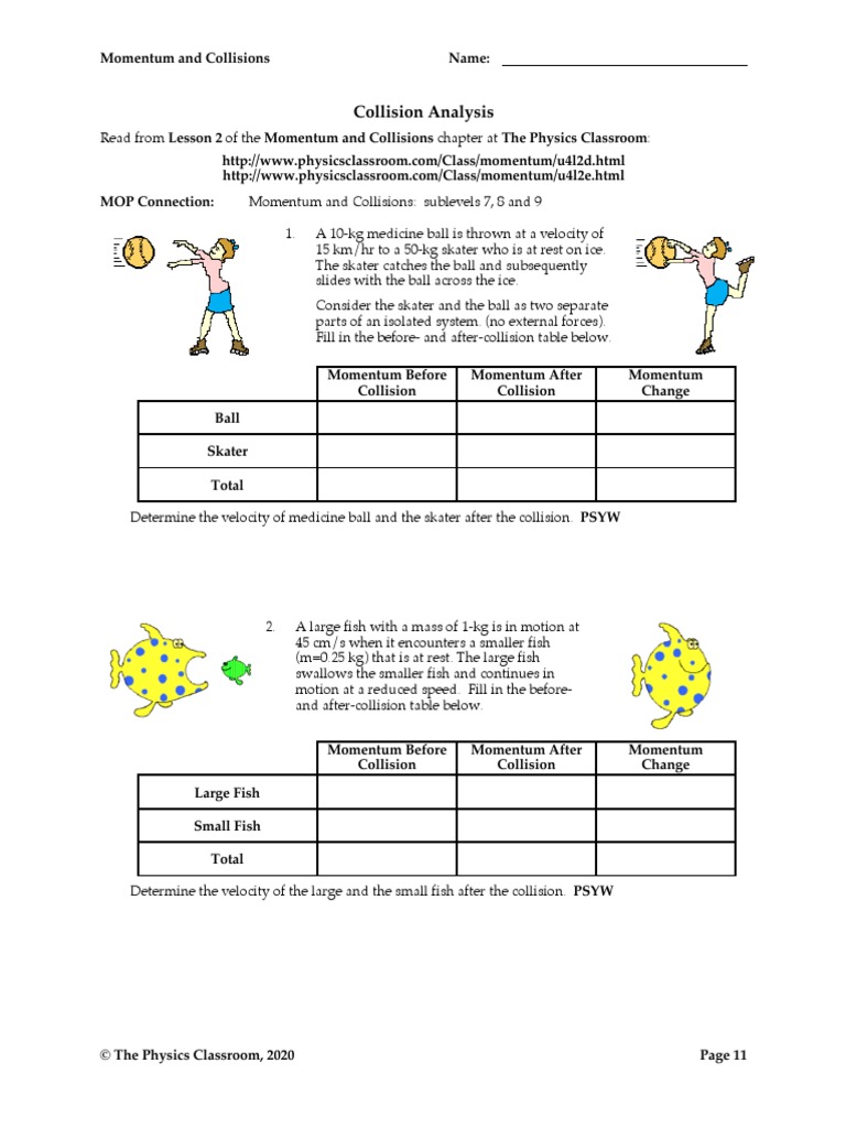 Collisions With Momentum | PDF | Collision | Momentum